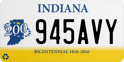 IN license plate 945AVY