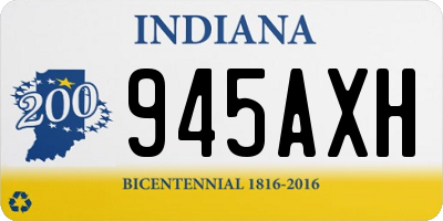 IN license plate 945AXH
