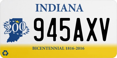 IN license plate 945AXV