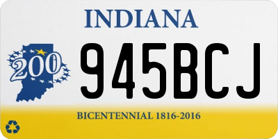 IN license plate 945BCJ