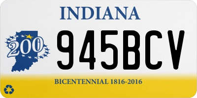 IN license plate 945BCV