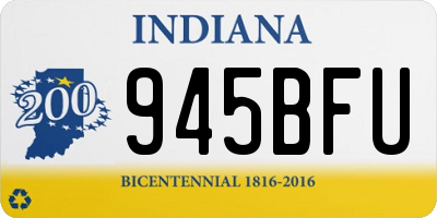 IN license plate 945BFU