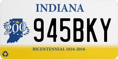 IN license plate 945BKY