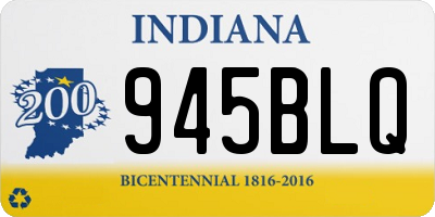 IN license plate 945BLQ