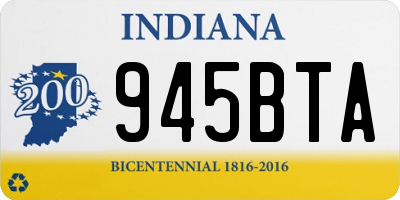 IN license plate 945BTA