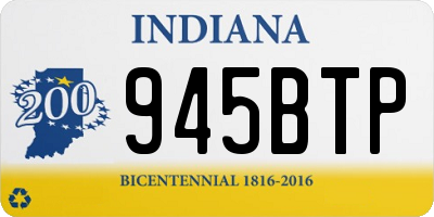 IN license plate 945BTP