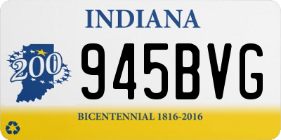 IN license plate 945BVG