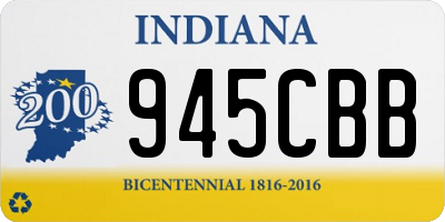 IN license plate 945CBB