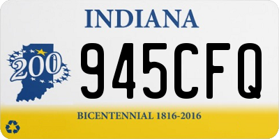 IN license plate 945CFQ