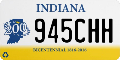 IN license plate 945CHH