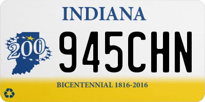 IN license plate 945CHN