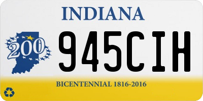 IN license plate 945CIH