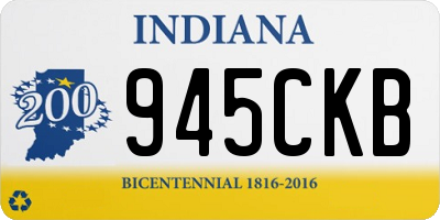 IN license plate 945CKB