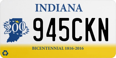 IN license plate 945CKN