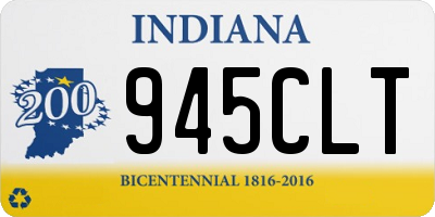IN license plate 945CLT