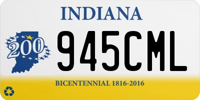 IN license plate 945CML