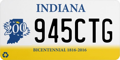 IN license plate 945CTG