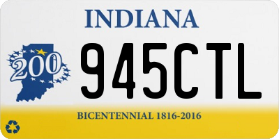 IN license plate 945CTL