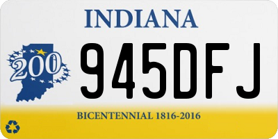 IN license plate 945DFJ