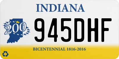 IN license plate 945DHF