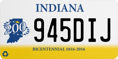 IN license plate 945DIJ