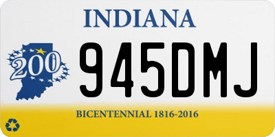 IN license plate 945DMJ