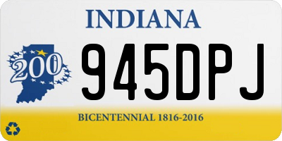 IN license plate 945DPJ