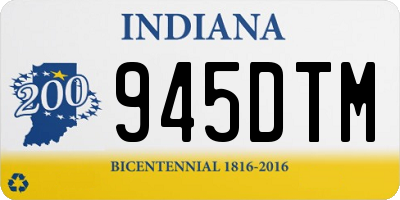 IN license plate 945DTM