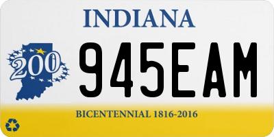 IN license plate 945EAM