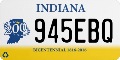 IN license plate 945EBQ
