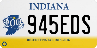IN license plate 945EDS