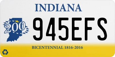 IN license plate 945EFS