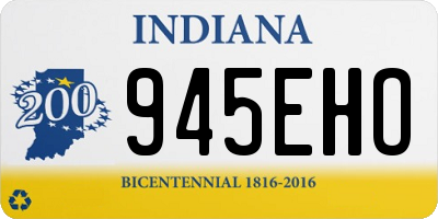 IN license plate 945EHO