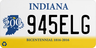 IN license plate 945ELG