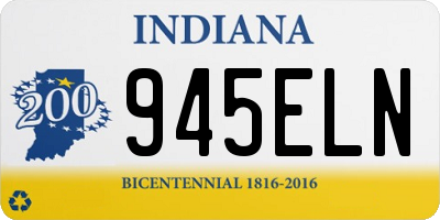 IN license plate 945ELN