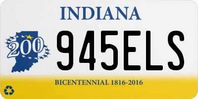IN license plate 945ELS
