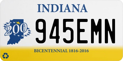 IN license plate 945EMN
