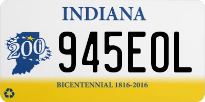 IN license plate 945EOL