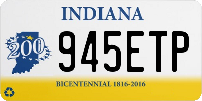 IN license plate 945ETP
