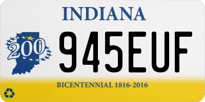IN license plate 945EUF