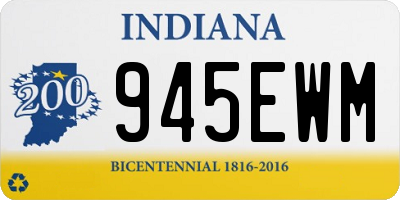 IN license plate 945EWM