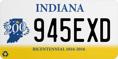IN license plate 945EXD