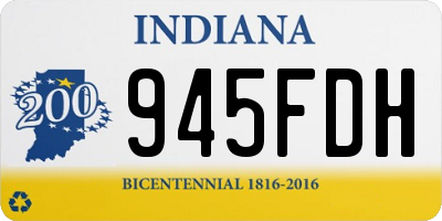 IN license plate 945FDH