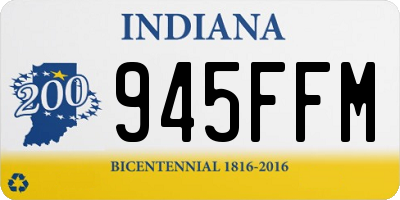 IN license plate 945FFM