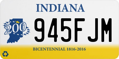 IN license plate 945FJM