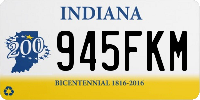 IN license plate 945FKM
