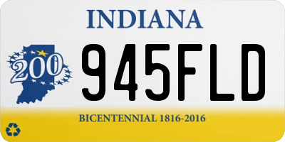 IN license plate 945FLD