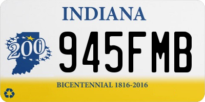 IN license plate 945FMB
