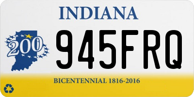 IN license plate 945FRQ