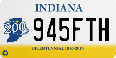 IN license plate 945FTH